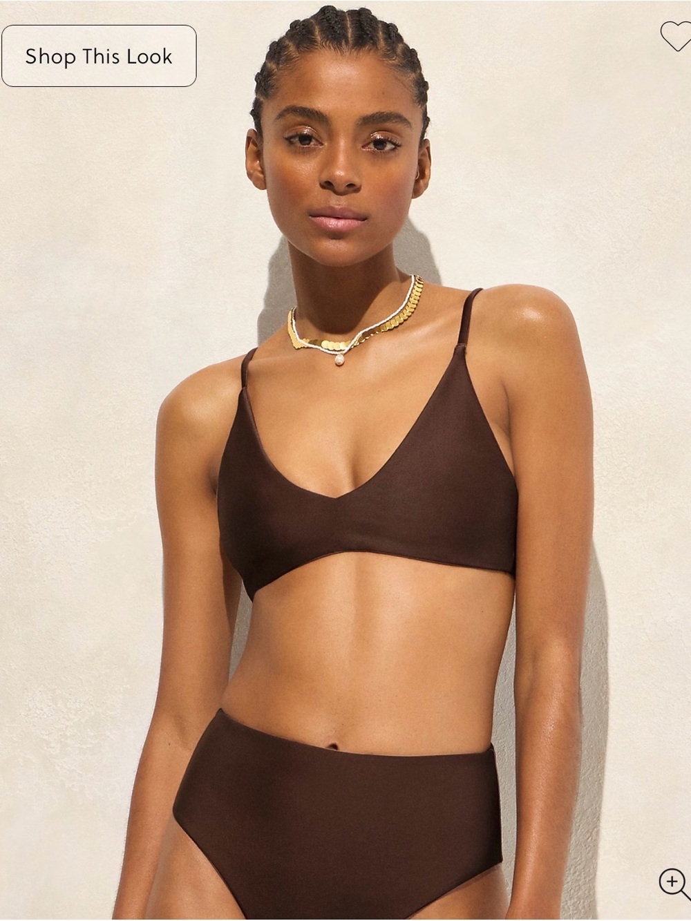 NWT J. Crew Lana Sculpt Bikini Bra Top M